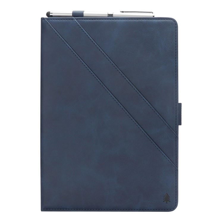 Flip Card Slots Stand Leather Tablet Casing for iPad Pro 12.9-inch (2017) / Pro 12.9-inch (2015) - Blue-2