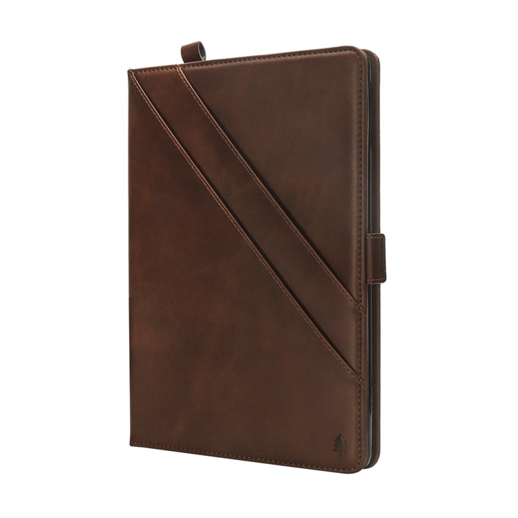 Slots De Cartão De Aleta Ficar Capa Protetora De Tablet De Couro Para Ipad Pro 12,9 Polegadas (2017) / Pro 12.9 Polegadas (2015) - Café-5