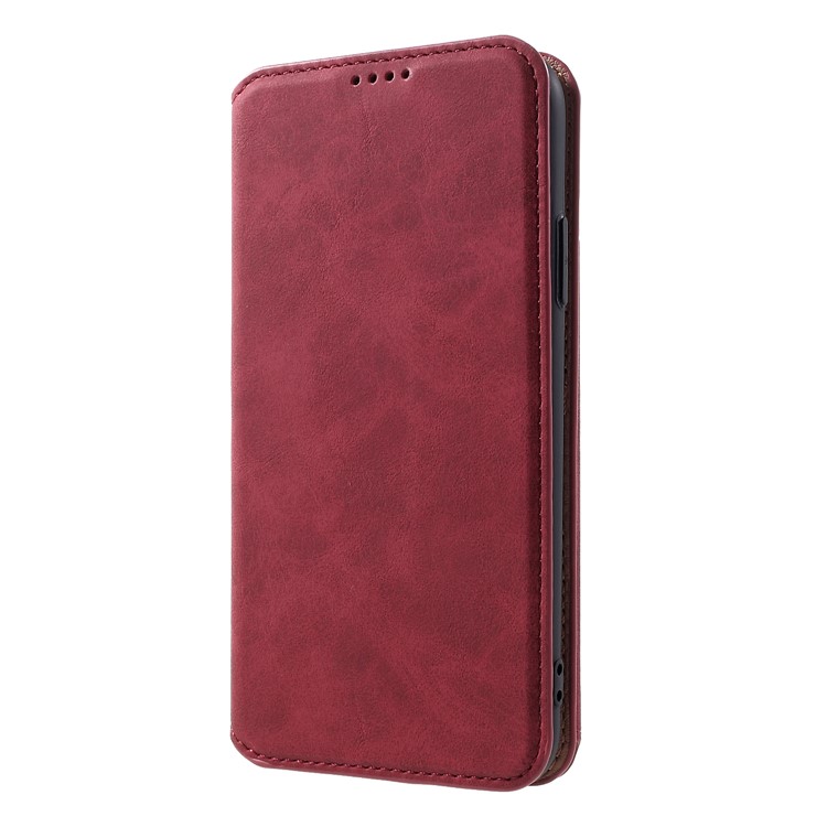 

Retro Style PU Leather Card Slot Cover with Kickstand for iPhone XS / X 5.8 inch - Red, iPhone Xs