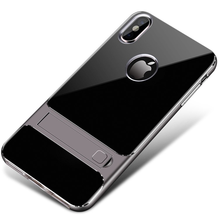 

Пластиковая Гибридная Оболочка ELEGANCE TPU С Подставкой Для Iphone XS Max 6.5 Inch - Серый, iPhone XS Max