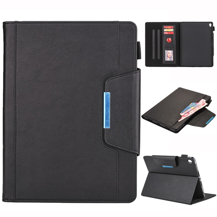 For iPad Pro 11-inch (2018) Multi-functional PU Leather Tablet Smart Case with Stand - Black-1