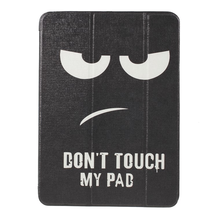 Pattern Printing Tri-fold Leather Stand Case for iPad Pro 11-inch (2018) - Do not Touch My Pad-1