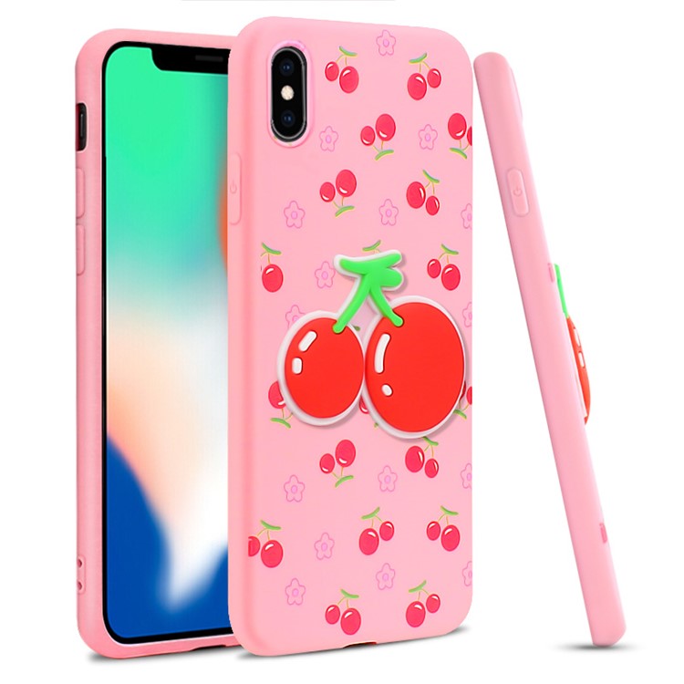Imak стереоскопическая мягкая оболочка tpu для iphone xs / x 5,8 дюйма - вишня