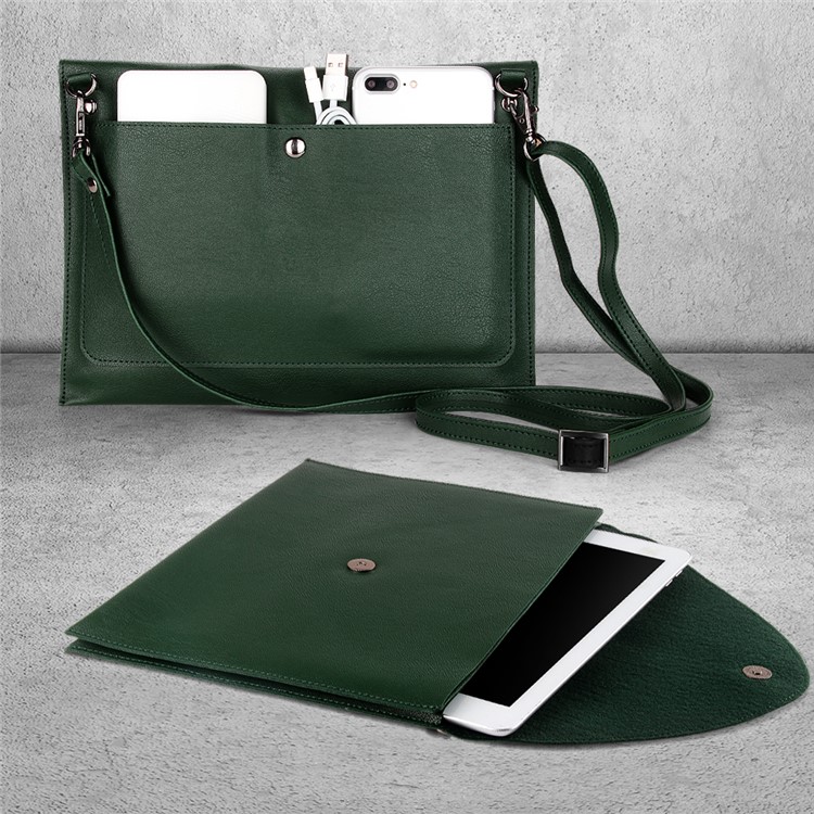 

Magnetic PU Leather Envelope Pouch Handbag for iPad 9.7-inch (2018)/9.7-inch (2017)/Pro 10.5-inch (2017) - Green