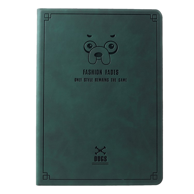 

Rubberized Imprint Dog Pattern PU Leather Shell with Stand for 9.7 inch iPad / Air 2 / Air - Green, iPad 9.7 (2018)