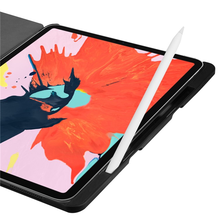 Pattern Printing Tri-fold Stand Leather Smart Tablet Casing for iPad Pro 12.9-inch (2018) - Colorized Checks-8