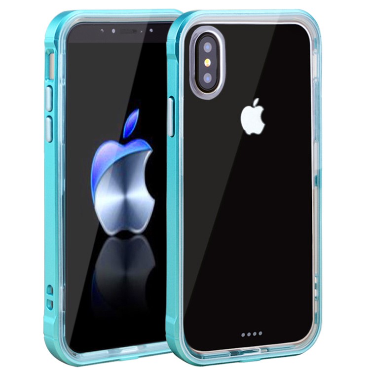 

Clear Back PC + TPU Hybrid Casing for iPhone XS Max 6.5 inch - Blue, iPhone XS Max