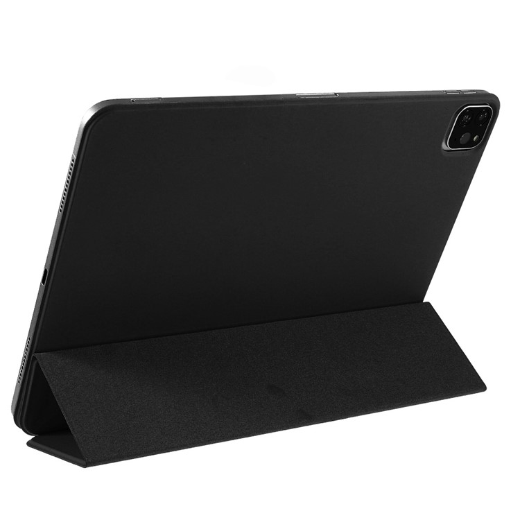 1:1 Scale Tri-fold Magnetic Stand Leather Case for iPad Pro 11-inch (2018) - Red-4