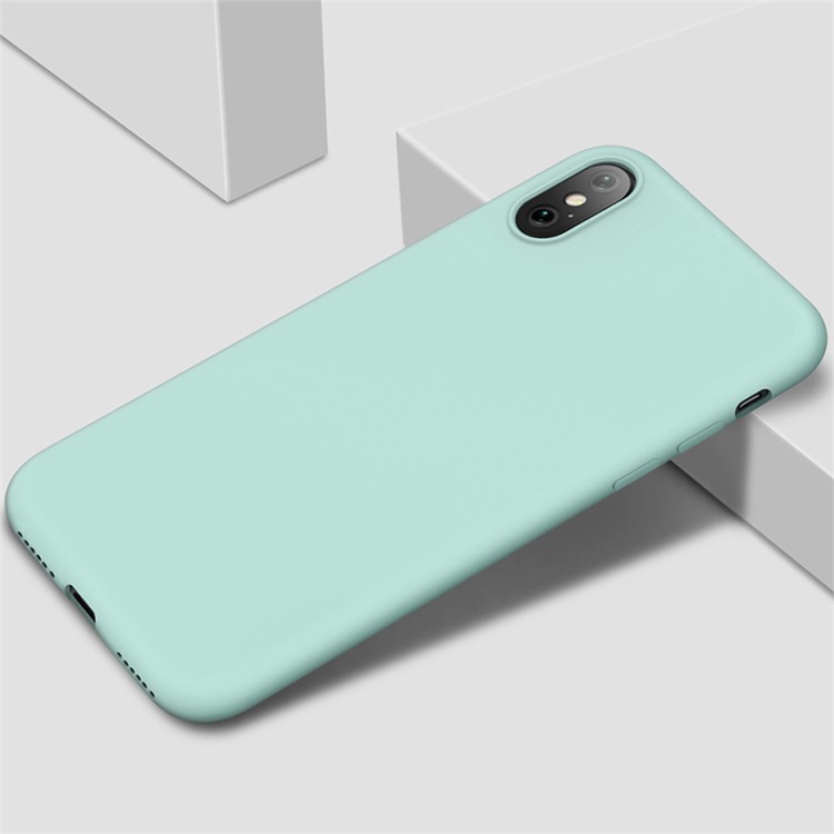 X-LEVEL Fashion Series Liquid Silicone Mobile Casing for iPhone XS / X 5.8 inch - Blue