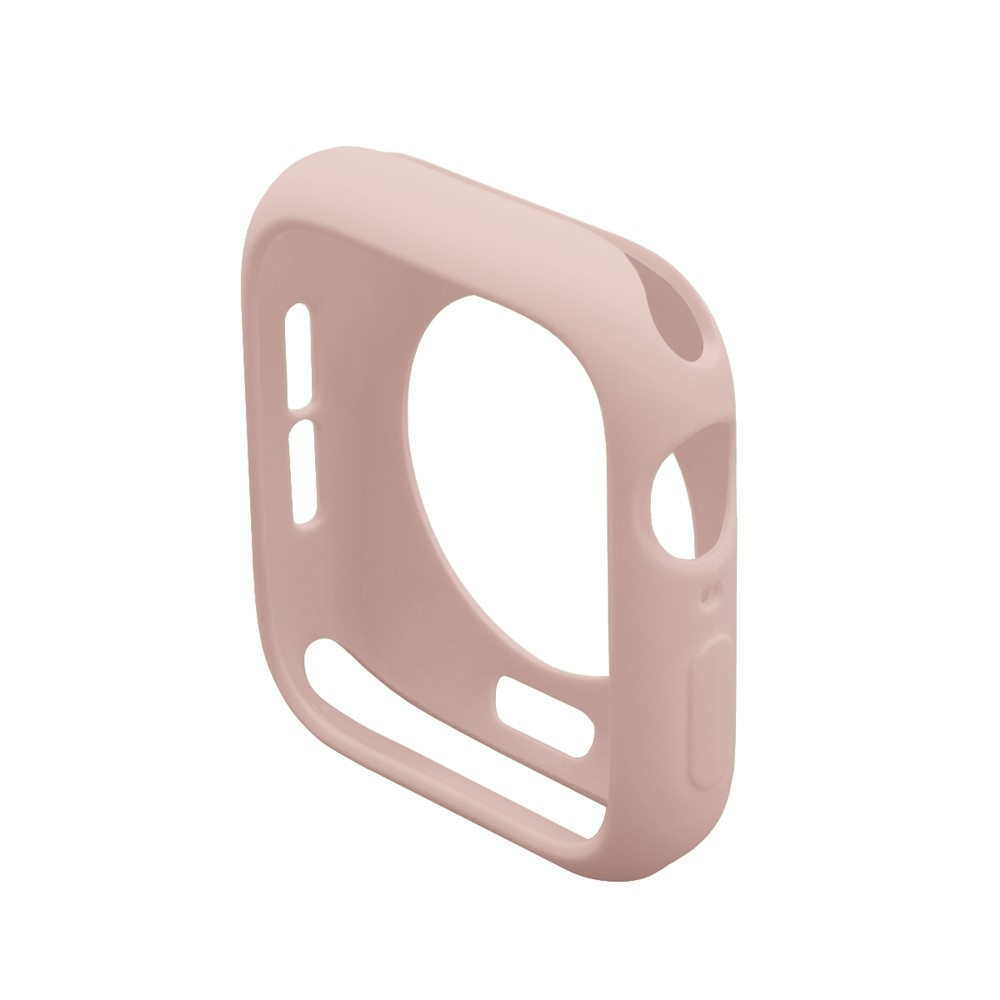 HAT PRINCE for Apple Watch Series 5 4 40mm TPU Protective Cover + 3D Full Size Curved Hot Bending HD Clear PET Film - Pink-2