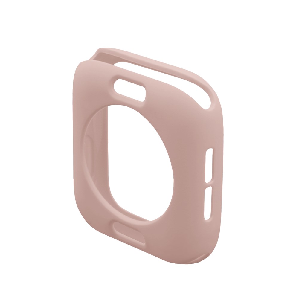 HAT PRINCE for Apple Watch Series 5 4 40mm TPU Protective Cover + 3D Full Size Curved Hot Bending HD Clear PET Film - Pink-3