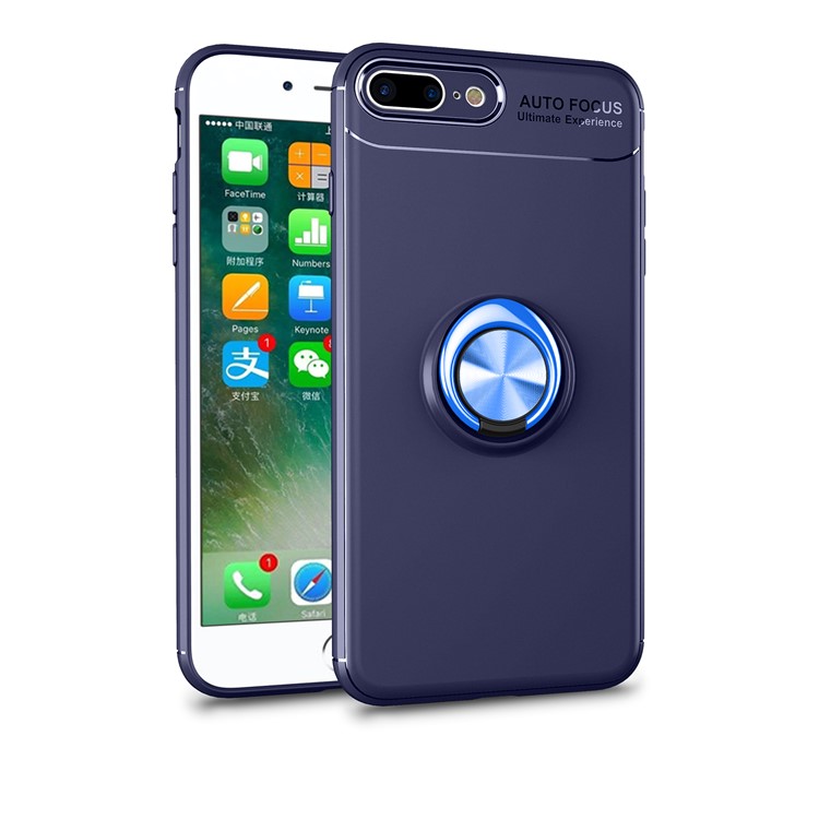 

Lenuo [металлический Кронштейн] Защитная Крышка TPU Для Iphone 8 Plus / 7 Плюс [встроенный Магнитный Металлический Лист] - Синий, iPhone 8 Plus