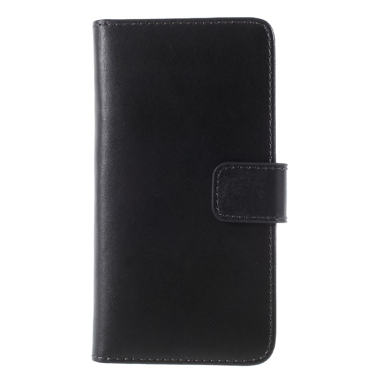 

Genuine Split Leather Wallet Stand Case for iPhone XS Max 6.5 inch - Black, iPhone XS Max