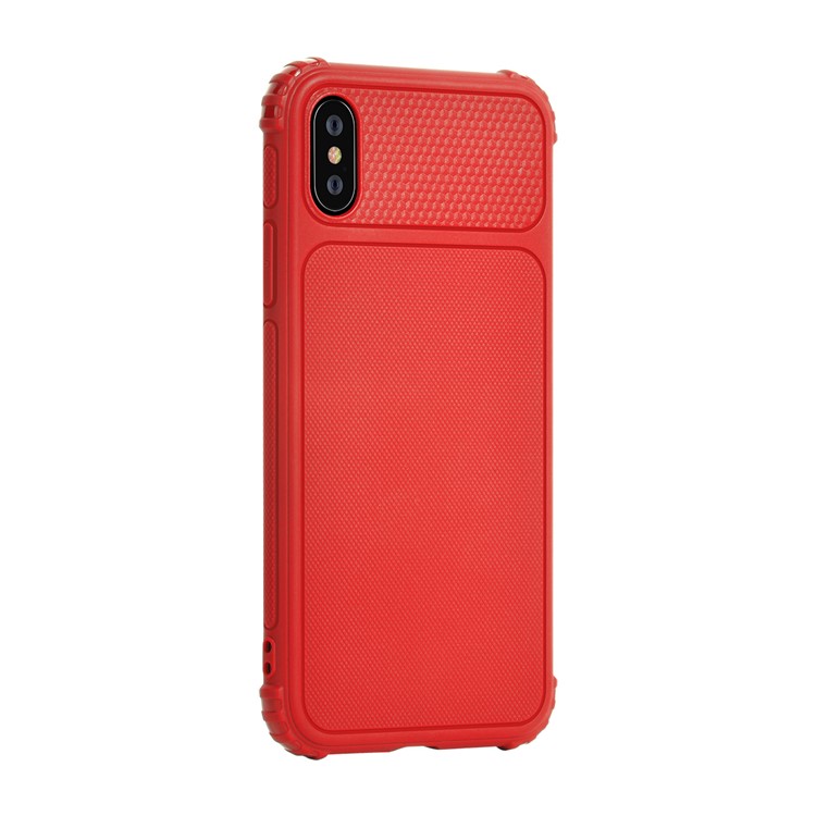 

DEVIA Anti-slip TPU Phone Shell for iPhone XS / X 5.8 inch - Red, iPhone XS 5.8 inch