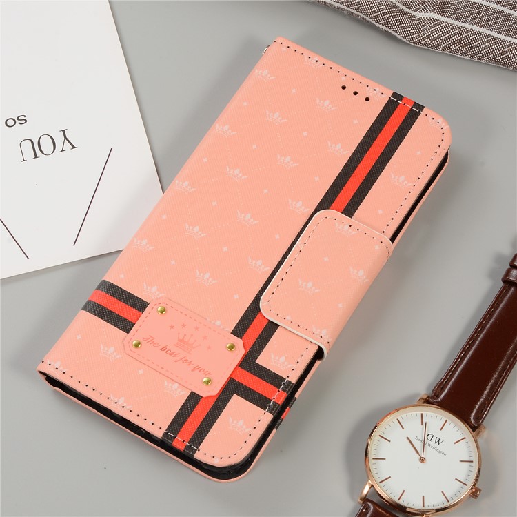 

England Style Premium Leather Protector Cover with Stand for iPhone XS Max 6.5 inch - Orange, iPhone XS Max
