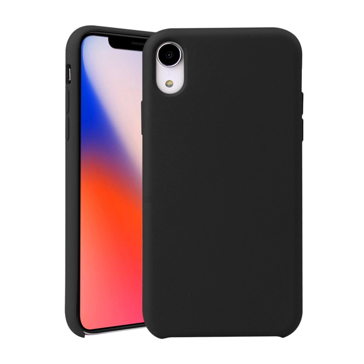 

Жидкий Силиконовый Мобильный Чехол Для IPhone XS Макс 6,5 Дюйма - Черный, iPhone XS Max 6.5 inch
