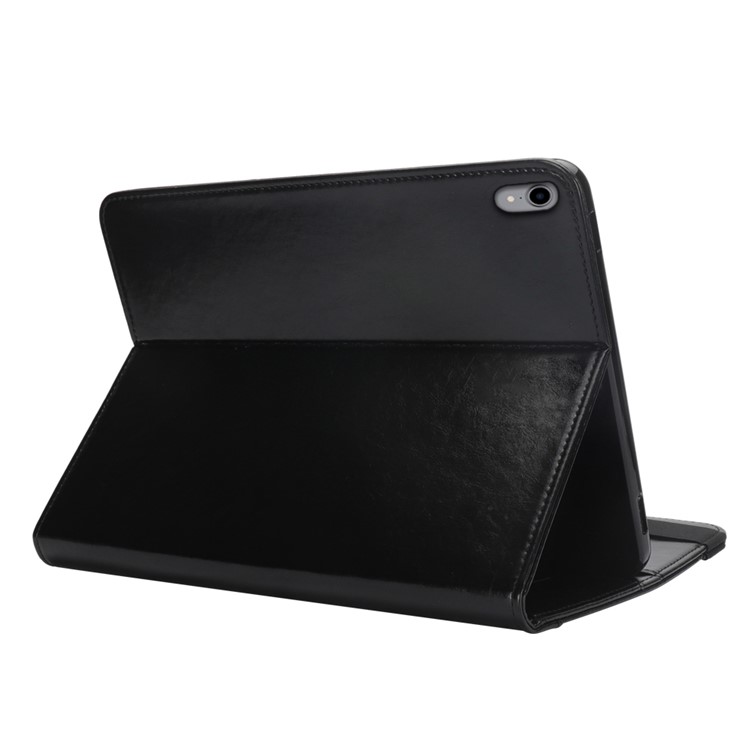 Carcasa Protectora De Cuero De La PU Con Estuche Para Ipad Pro De 11 Pulgadas (2018) - Negro-3