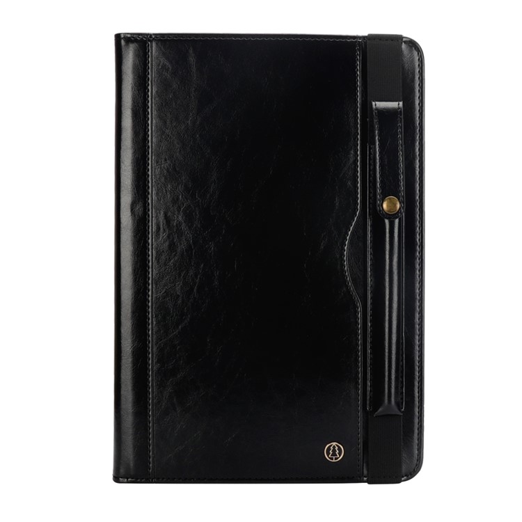 Carcasa Protectora De Cuero De La PU Con Estuche Para Ipad Pro De 11 Pulgadas (2018) - Negro-4