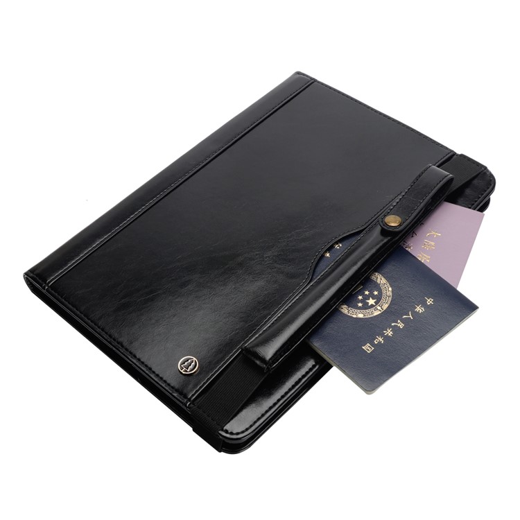 Carcasa Protectora De Cuero De La PU Con Estuche Para Ipad Pro De 11 Pulgadas (2018) - Negro-7