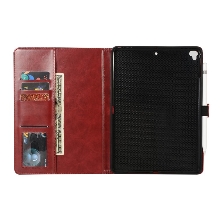 PU Leather Protection Smart Tablet Shell for iPad 9.7-inch (2018) / 9.7-inch (2017) / iPad Pro 9.7 inch (2016) / Air 2 / Air - Wine Red-3