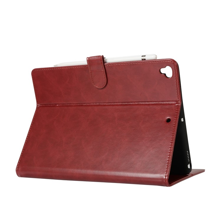 PU Leather Protection Smart Tablet Shell for iPad 9.7-inch (2018) / 9.7-inch (2017) / iPad Pro 9.7 inch (2016) / Air 2 / Air - Wine Red-5