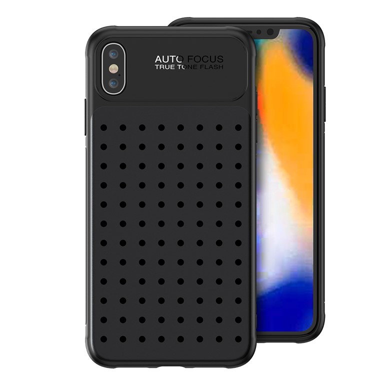 

Heat Dissipation Hybrid Phone Case with Kickstand for iPhone XS Max 6.5 inch - Black, iPhone XS Max
