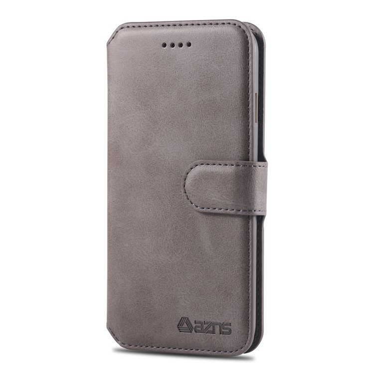 Funda De Cuero AZNS Billetera Con Soporte Para Iphone 8/7 - Gris-6
