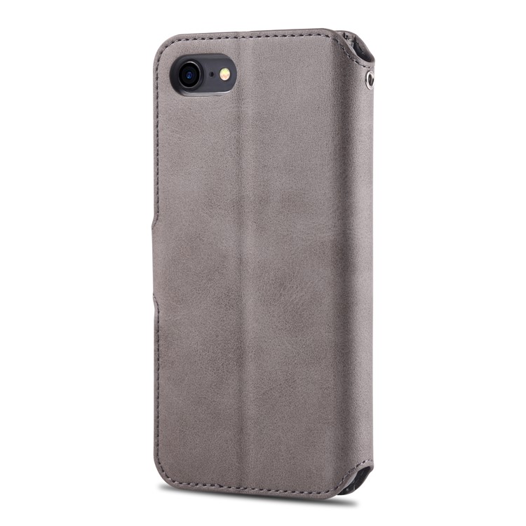 Funda De Cuero AZNS Billetera Con Soporte Para Iphone 8/7 - Gris-7