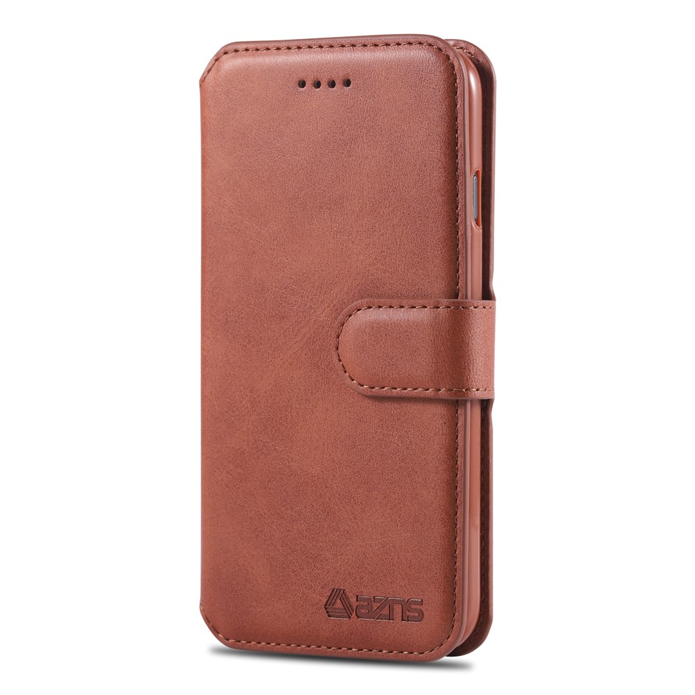 Funda De Cuero Con Soporte AZNS Para Iphone 8/7 - Marrón-6