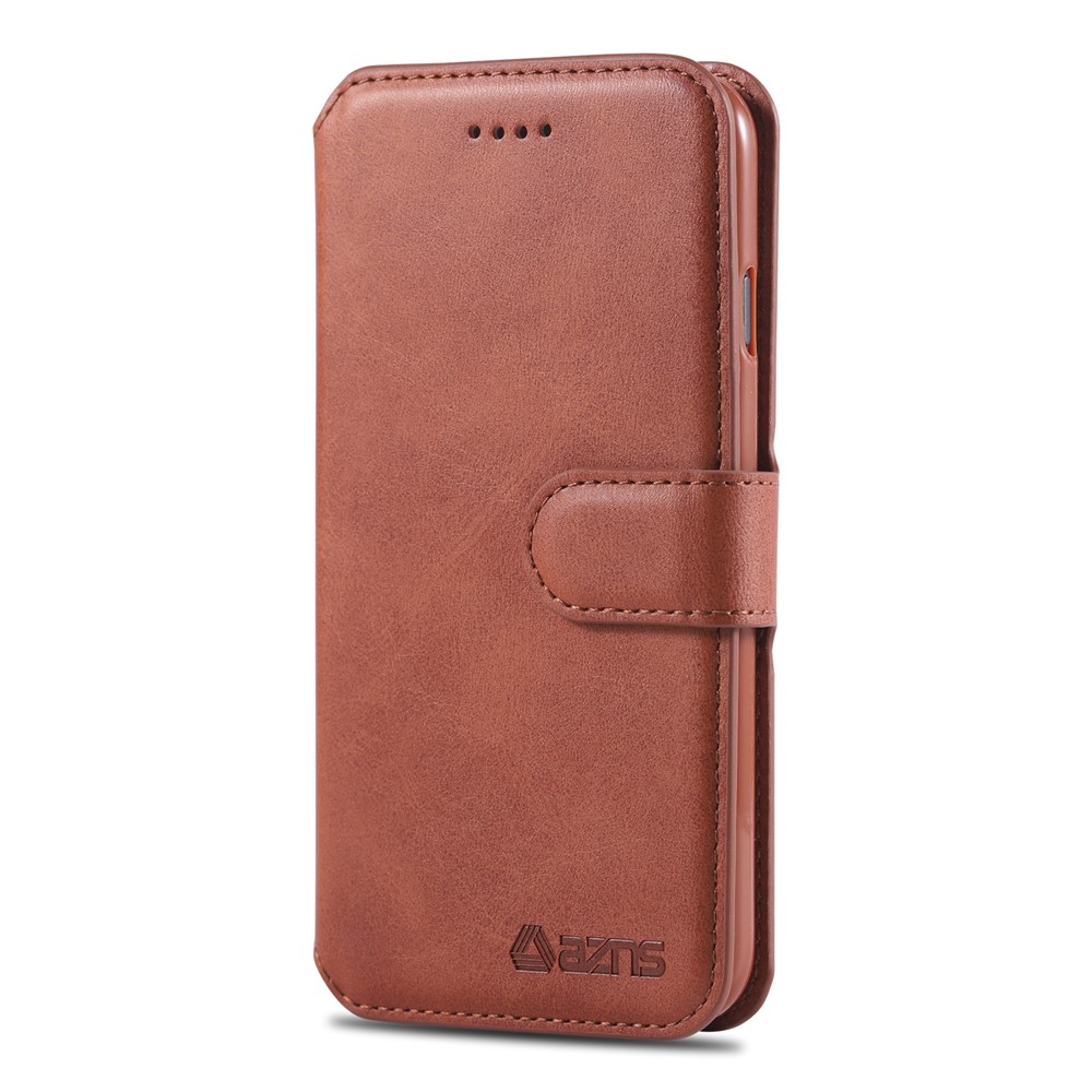 AZNS Wallet Lederhülle Mit Ständer Für Iphone 7/8/SE (2020)/SE (2022) - Braun-6