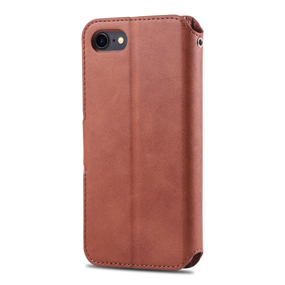 Funda De Cuero Con Soporte AZNS Para Iphone 8/7 - Marrón-7