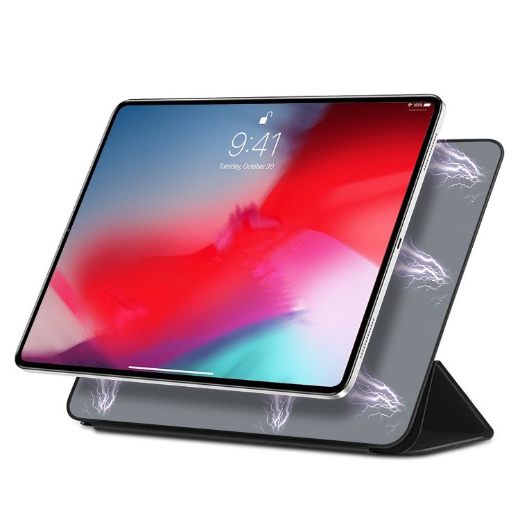 MUTURAL PU Leather Magnetic Connection Smart Tablet Case for iPad Pro 11-inch (2018) - Black-3