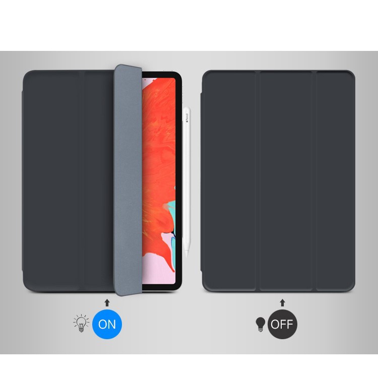 MUTURAL PU Leather Magnetic Connection Smart Tablet Case for iPad Pro 11-inch (2018) - Black-4