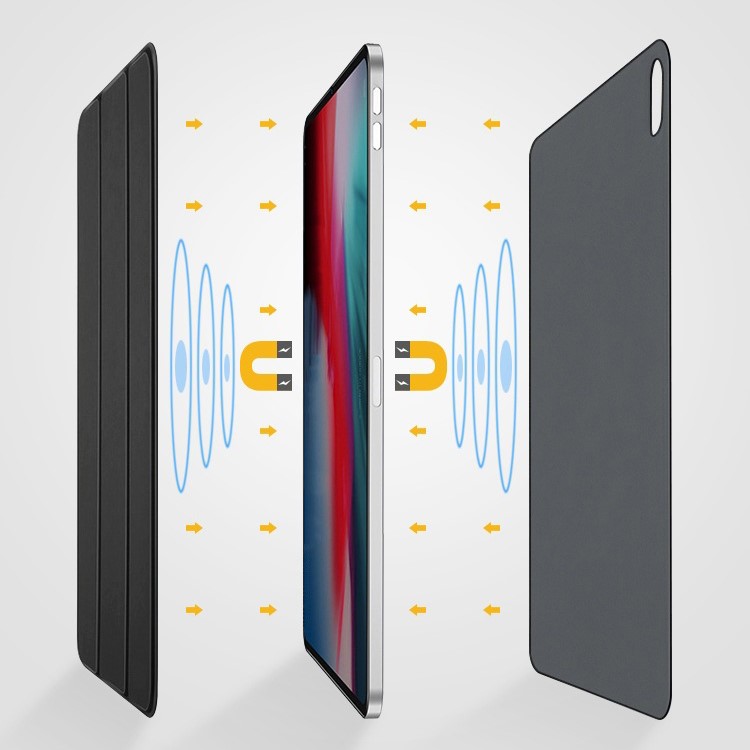MUTURAL PU Leather Magnetic Connection Smart Tablet Case for iPad Pro 11-inch (2018) - Black-9