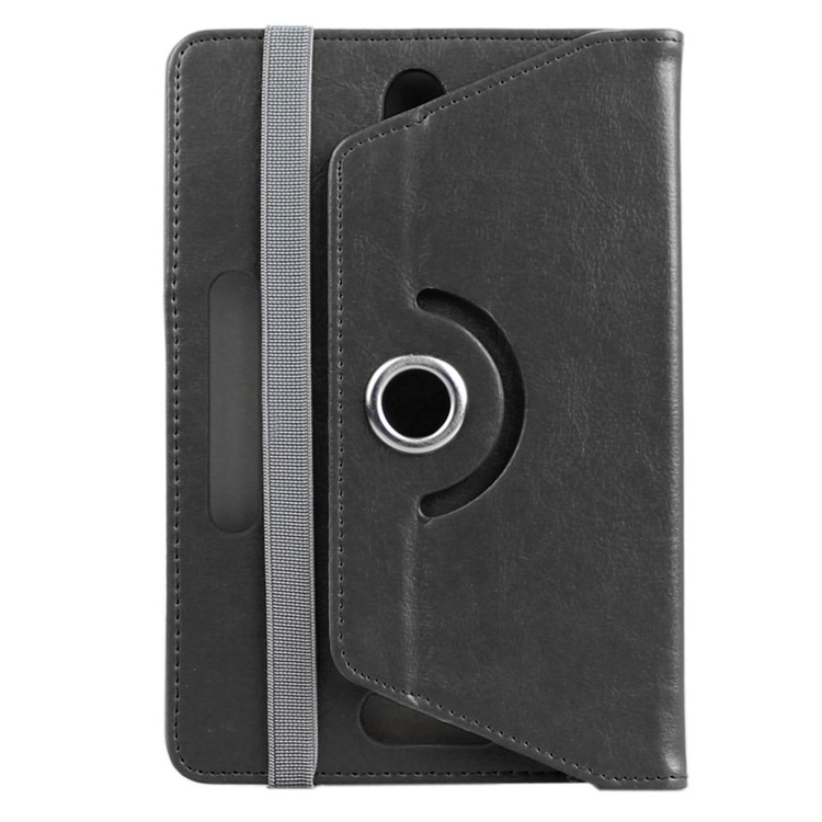 ENKAY Universal Crazy Horse Leather Case for Samsung Tab 4 7.0/Tab 3 7.0 Etc - Black-4