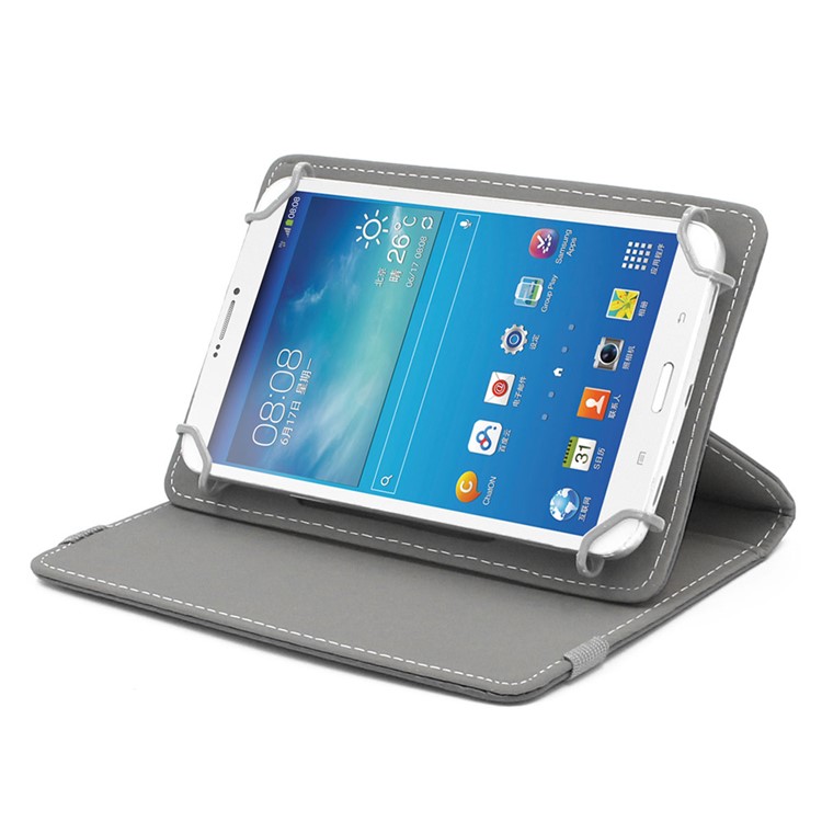 ENKAY Universal Crazy Horse Leather Case for Samsung Tab 4 7.0/Tab 3 7.0 Etc - Black-8