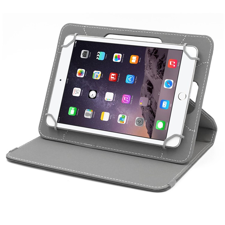 ENKAY Universal Crazy Horse Leather Case for Samsung Tab 4 7.0/Tab 3 7.0 Etc - Black-9