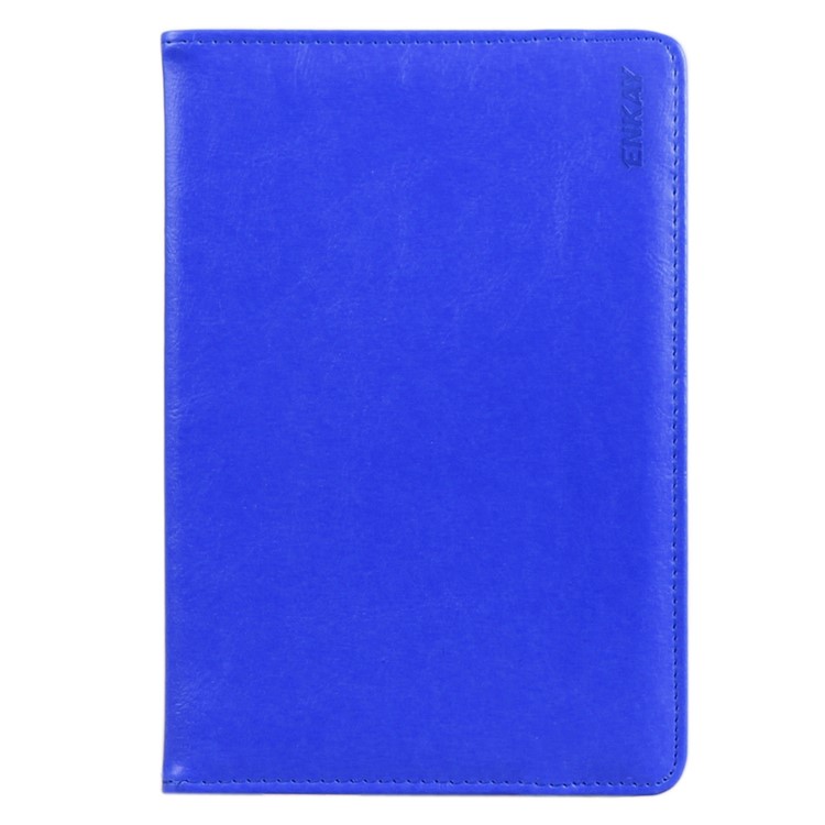 ENKAY Crazy Horse PU Leather Cover for Samsung Tab 4 7.0/Tab 3 7.0 Etc - Dark Blue-3