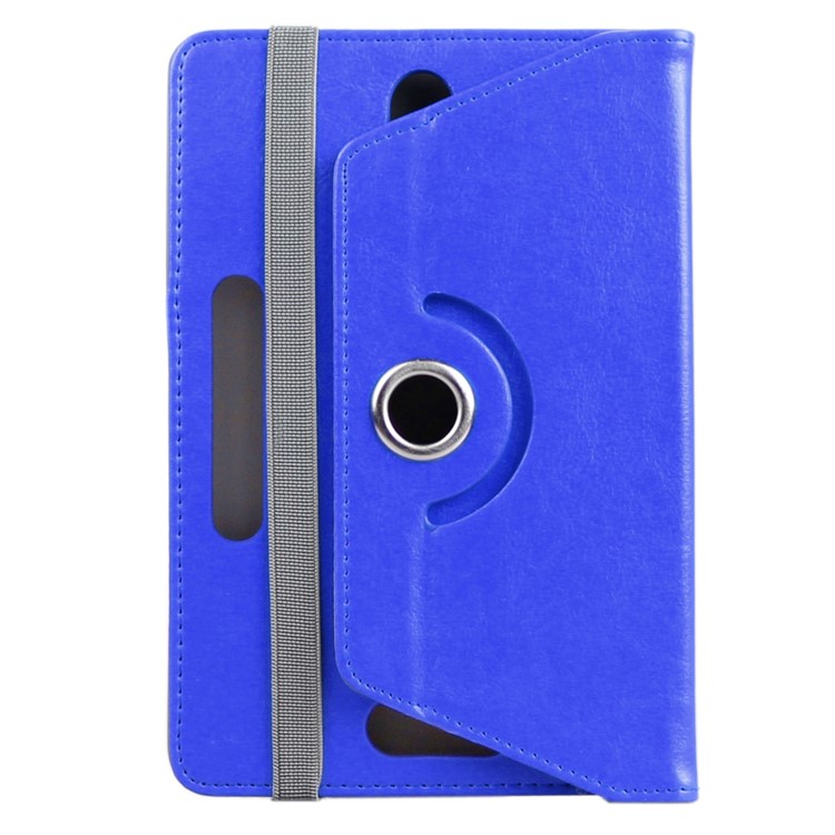 ENKAY Crazy Horse PU Leather Cover for Samsung Tab 4 7.0/Tab 3 7.0 Etc - Dark Blue-4