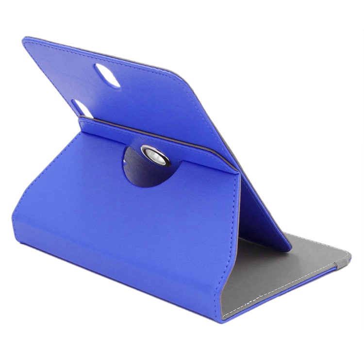 ENKAY Crazy Horse PU Leather Cover for Samsung Tab 4 7.0/Tab 3 7.0 Etc - Dark Blue-5