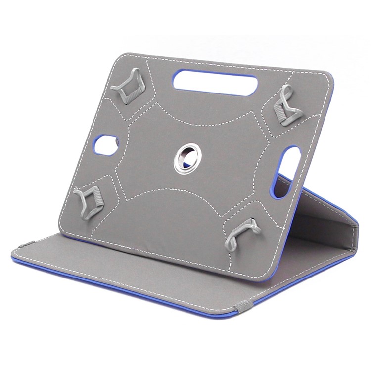 ENKAY Crazy Horse PU Leather Cover for Samsung Tab 4 7.0/Tab 3 7.0 Etc - Dark Blue-6