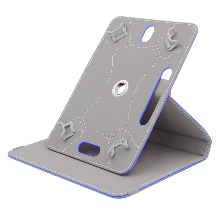 ENKAY Crazy Horse PU Leather Cover for Samsung Tab 4 7.0/Tab 3 7.0 Etc - Dark Blue-7