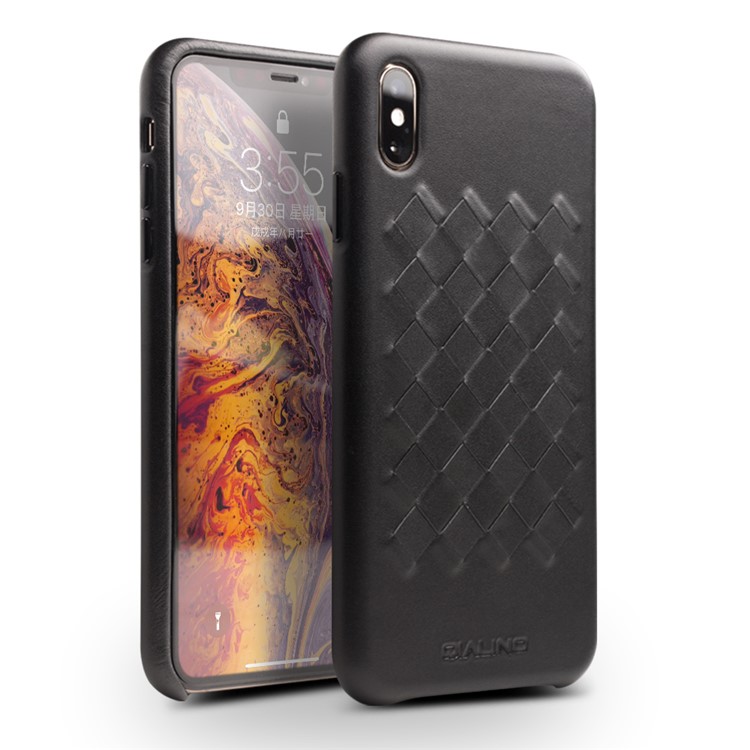 Qialino переплетения кожаный чехол для iphone xs макс