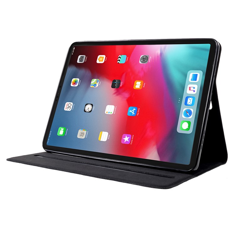 DOORMOON for iPad Pro 11-inch (2018) Genuine Leather Tablet Case - Black-4