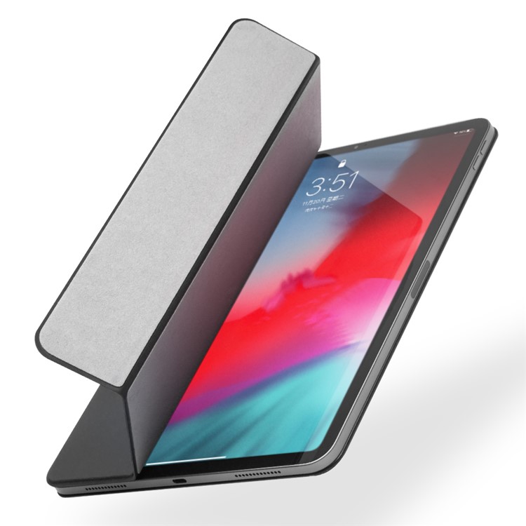 QIALINO PU-Leder Mit Magnetverbindung Und Dreifach Gefaltetem Ständer Für Ipad Pro 12,9-Zoll (2018) - Schwarz-3