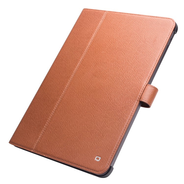QIALINO Business Style Smart Cowhide Leather Case Cover for iPad Pro 11-inch (2018) - Brown-2