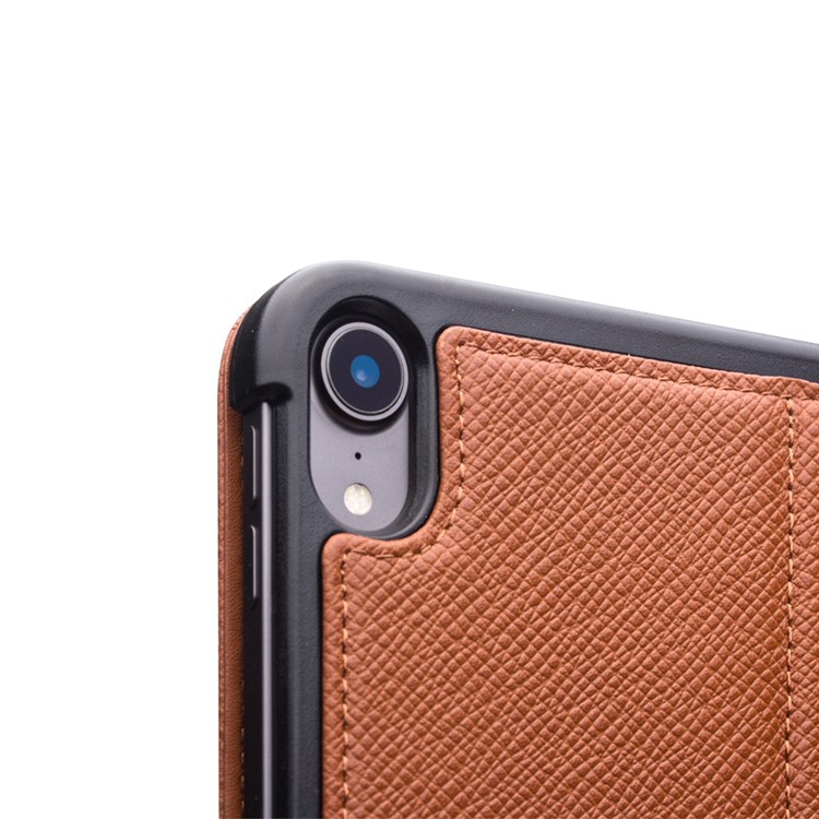 QIALINO Business Style Smart Cowhide Leather Case Cover for iPad Pro 11-inch (2018) - Brown-3