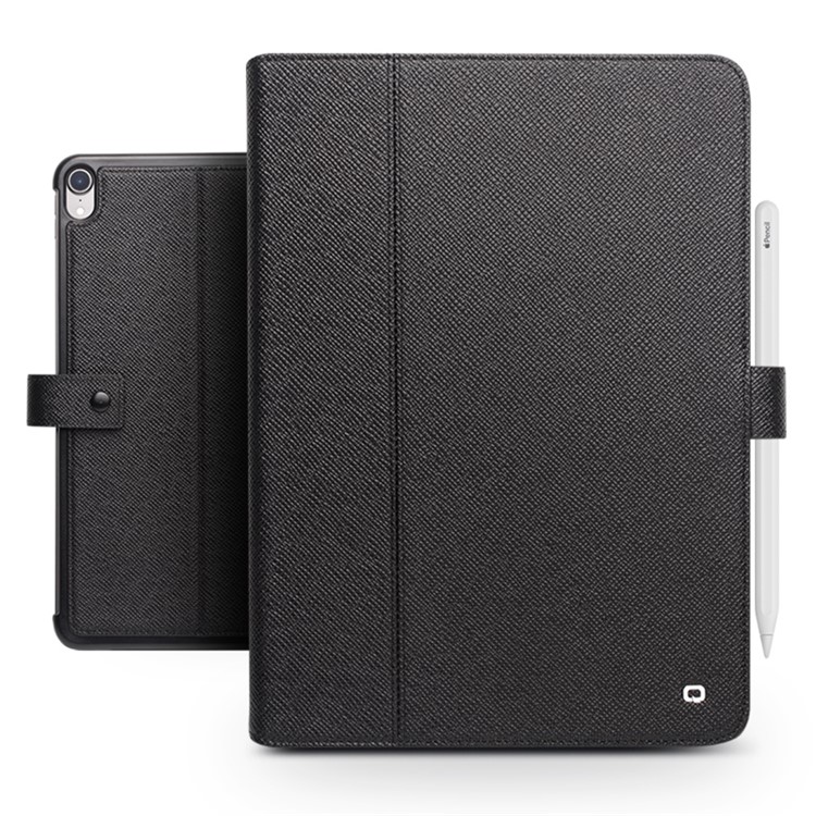 QIALINO Business Style Cowhide Leather Smart Case for iPad Pro 12.9-inch (2018) - Black-2
