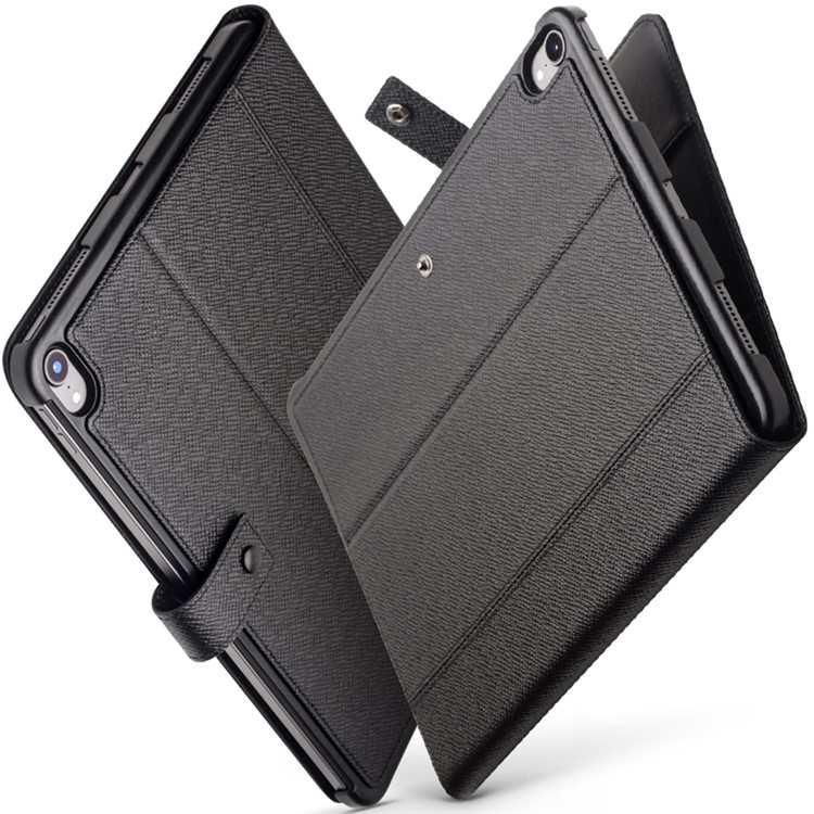 QIALINO Business Style Cowhide Leather Smart Case for iPad Pro 12.9-inch (2018) - Black-4