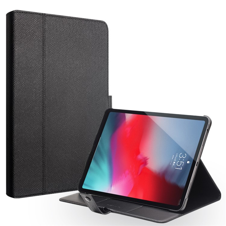 QIALINO Business Style Cowhide Leather Smart Case for iPad Pro 12.9-inch (2018) - Black-5